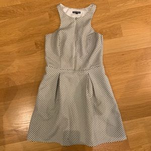 Express patterned zipper dress